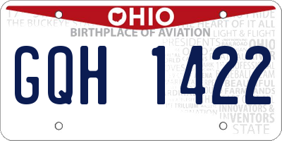 OH license plate GQH1422