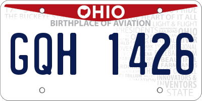 OH license plate GQH1426