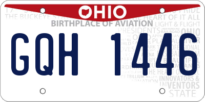 OH license plate GQH1446