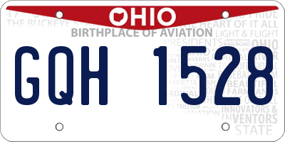 OH license plate GQH1528