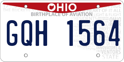 OH license plate GQH1564