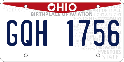 OH license plate GQH1756