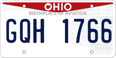 OH license plate GQH1766
