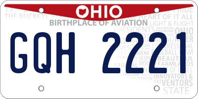 OH license plate GQH2221