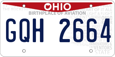 OH license plate GQH2664