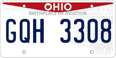 OH license plate GQH3308