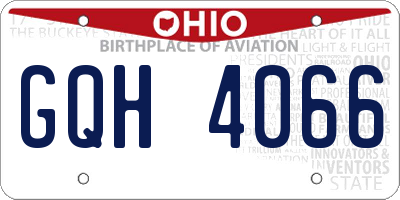 OH license plate GQH4066