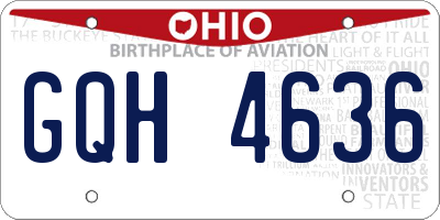 OH license plate GQH4636