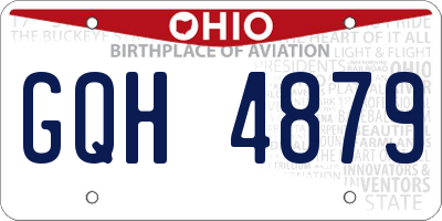 OH license plate GQH4879