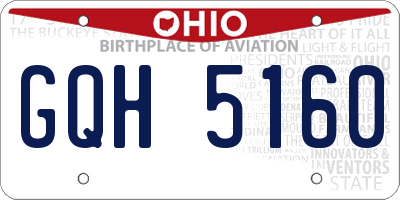 OH license plate GQH5160