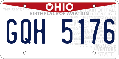 OH license plate GQH5176