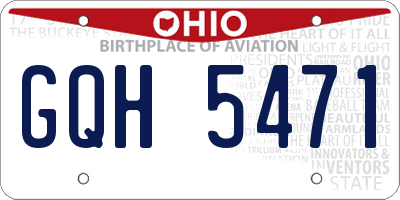 OH license plate GQH5471
