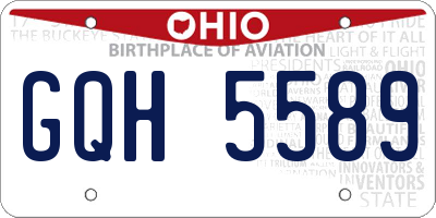OH license plate GQH5589