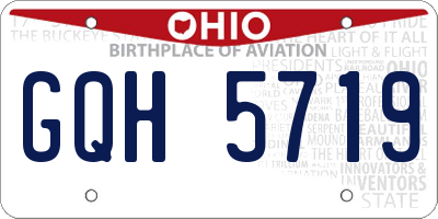 OH license plate GQH5719