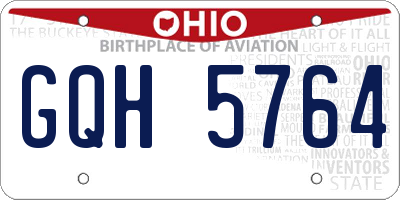 OH license plate GQH5764