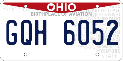 OH license plate GQH6052