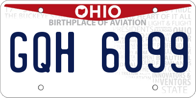 OH license plate GQH6099