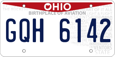 OH license plate GQH6142