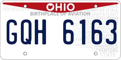 OH license plate GQH6163