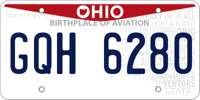 OH license plate GQH6280