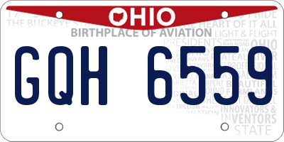 OH license plate GQH6559