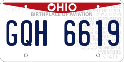 OH license plate GQH6619