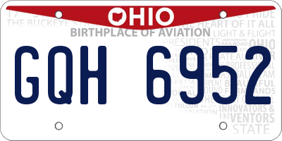 OH license plate GQH6952