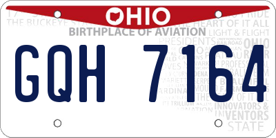 OH license plate GQH7164