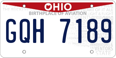 OH license plate GQH7189