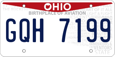 OH license plate GQH7199