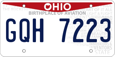 OH license plate GQH7223