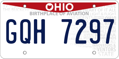 OH license plate GQH7297