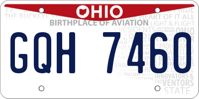 OH license plate GQH7460