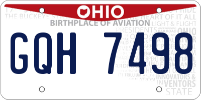 OH license plate GQH7498