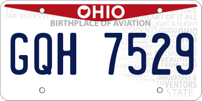 OH license plate GQH7529