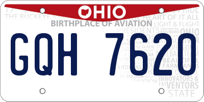 OH license plate GQH7620