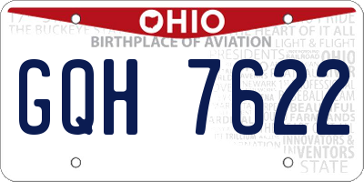 OH license plate GQH7622