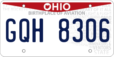 OH license plate GQH8306