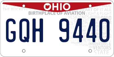 OH license plate GQH9440