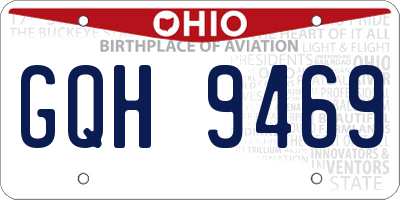 OH license plate GQH9469