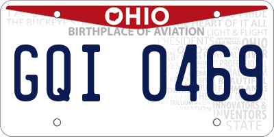 OH license plate GQI0469