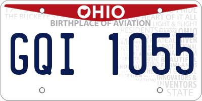OH license plate GQI1055