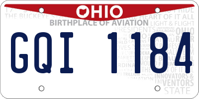 OH license plate GQI1184
