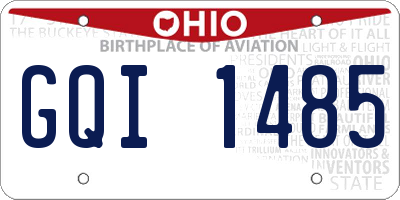 OH license plate GQI1485