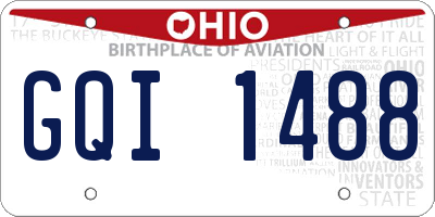 OH license plate GQI1488