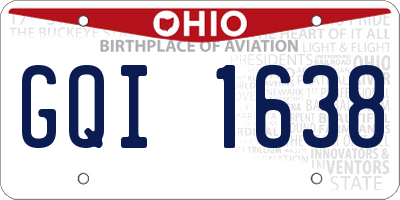 OH license plate GQI1638