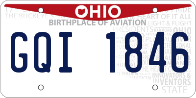 OH license plate GQI1846