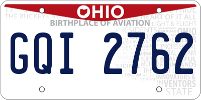OH license plate GQI2762