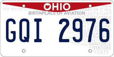 OH license plate GQI2976