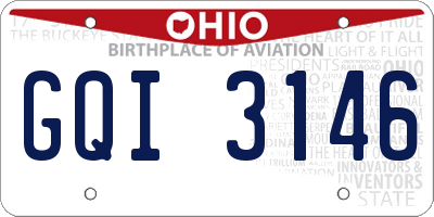 OH license plate GQI3146